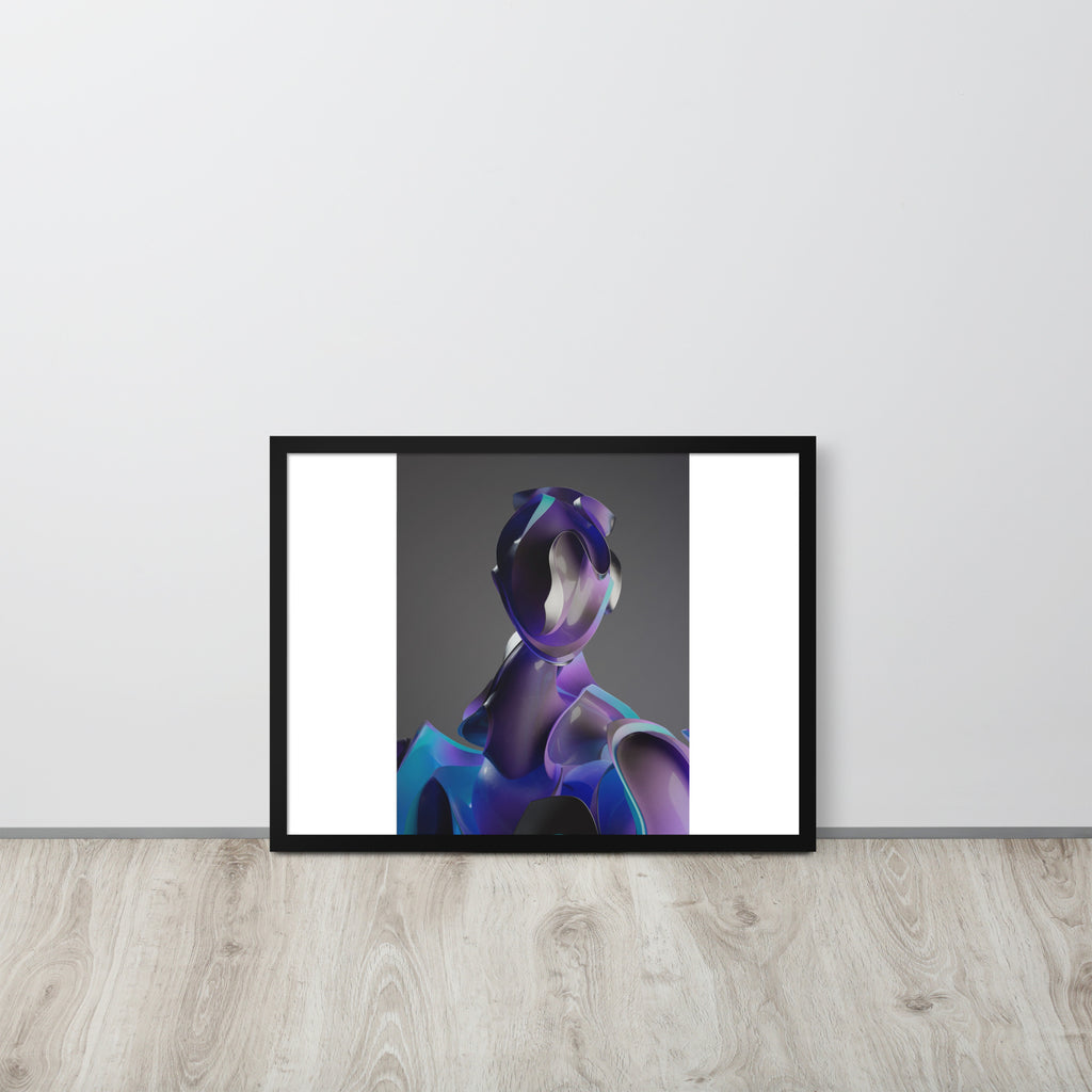 Framed poster - Purple Dude