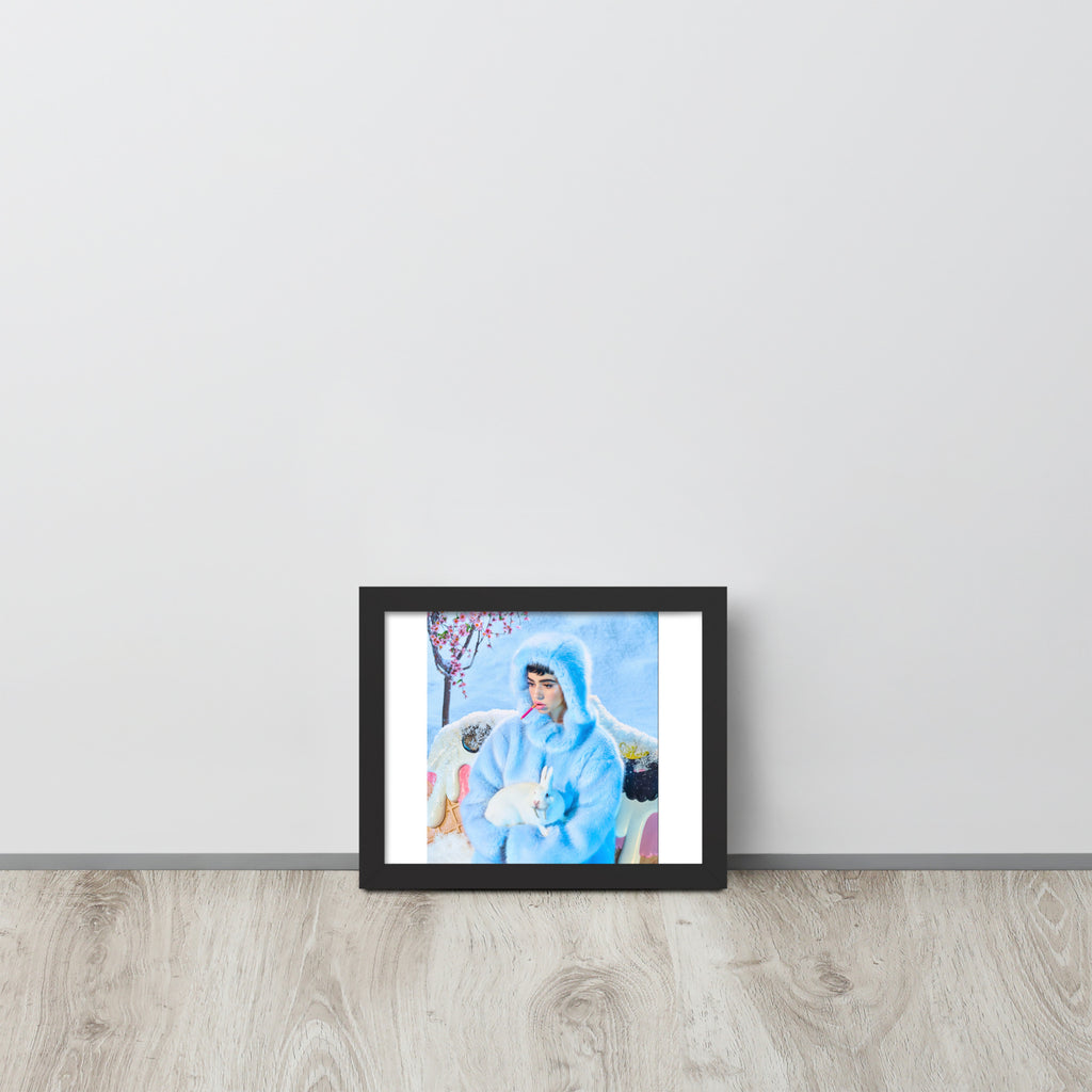 Framed poster- Snowy Rabbit