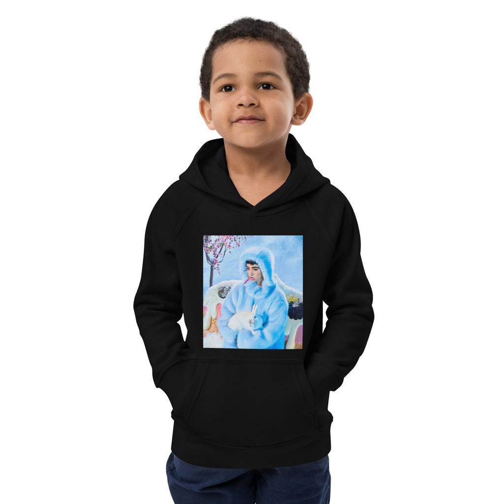 Kids eco hoodie - Snowy Rabbit