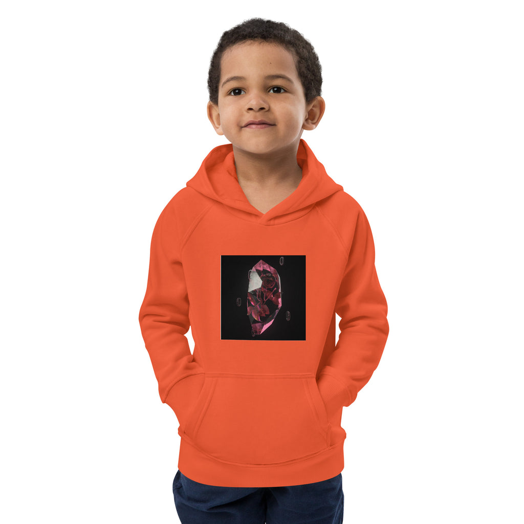 Kids eco hoodie - Red crystal