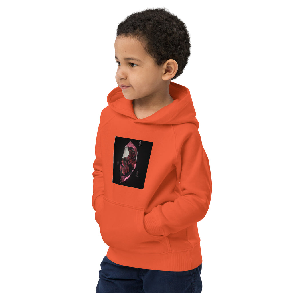 Kids eco hoodie - Red crystal