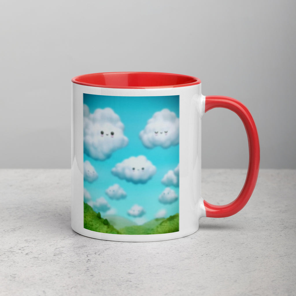 Mug with Color Inside - Friendly skies