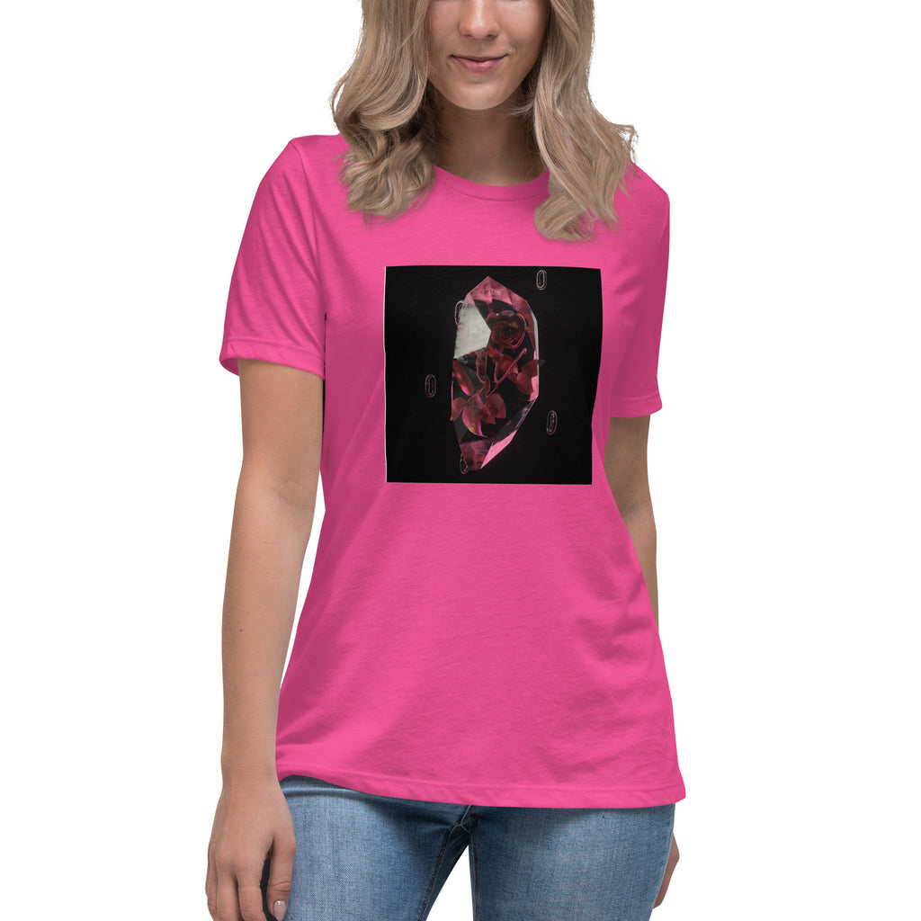 Women's Relaxed T-Shirt - Red crystal