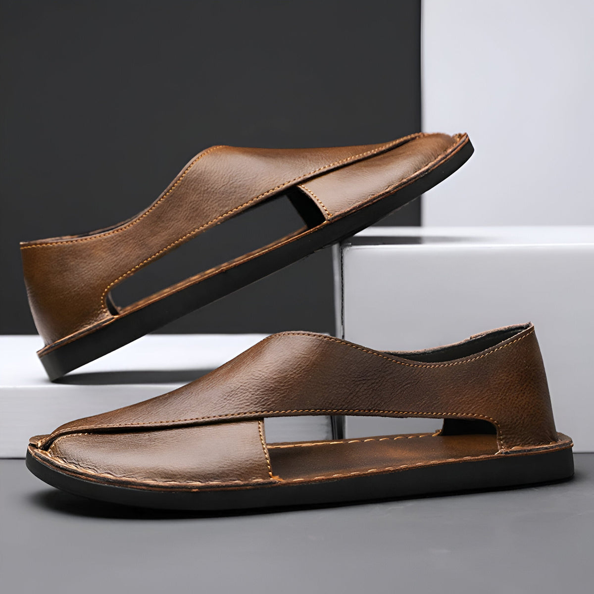 Rafiq Heritage Leather Sandals | Merchaverse