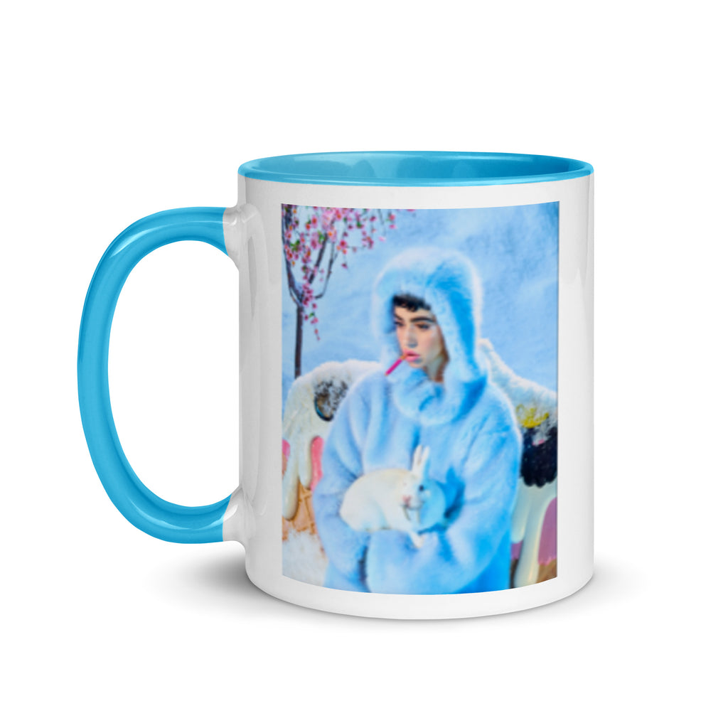 Mug with Color Inside - Snowy Rabbit
