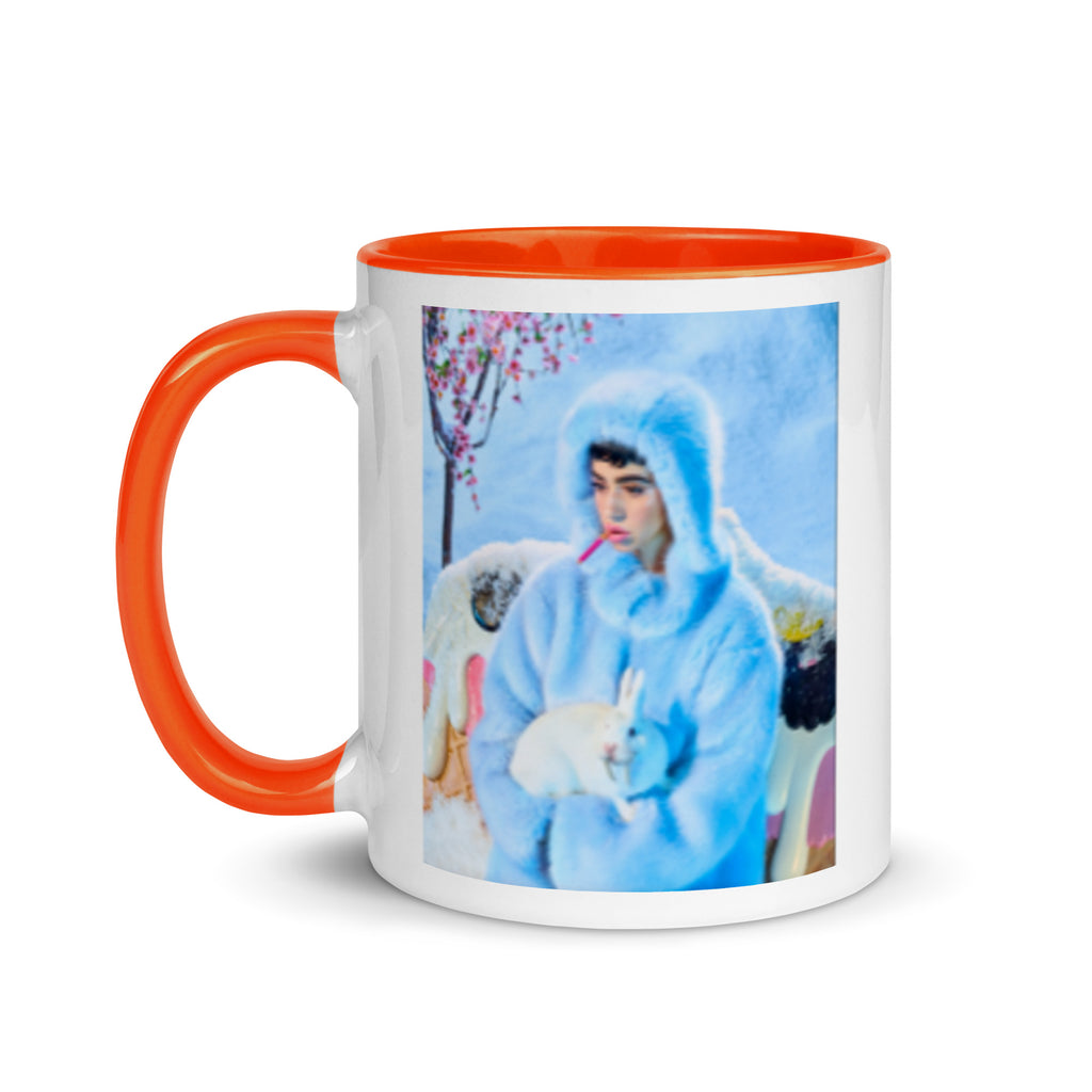 Mug with Color Inside - Snowy Rabbit