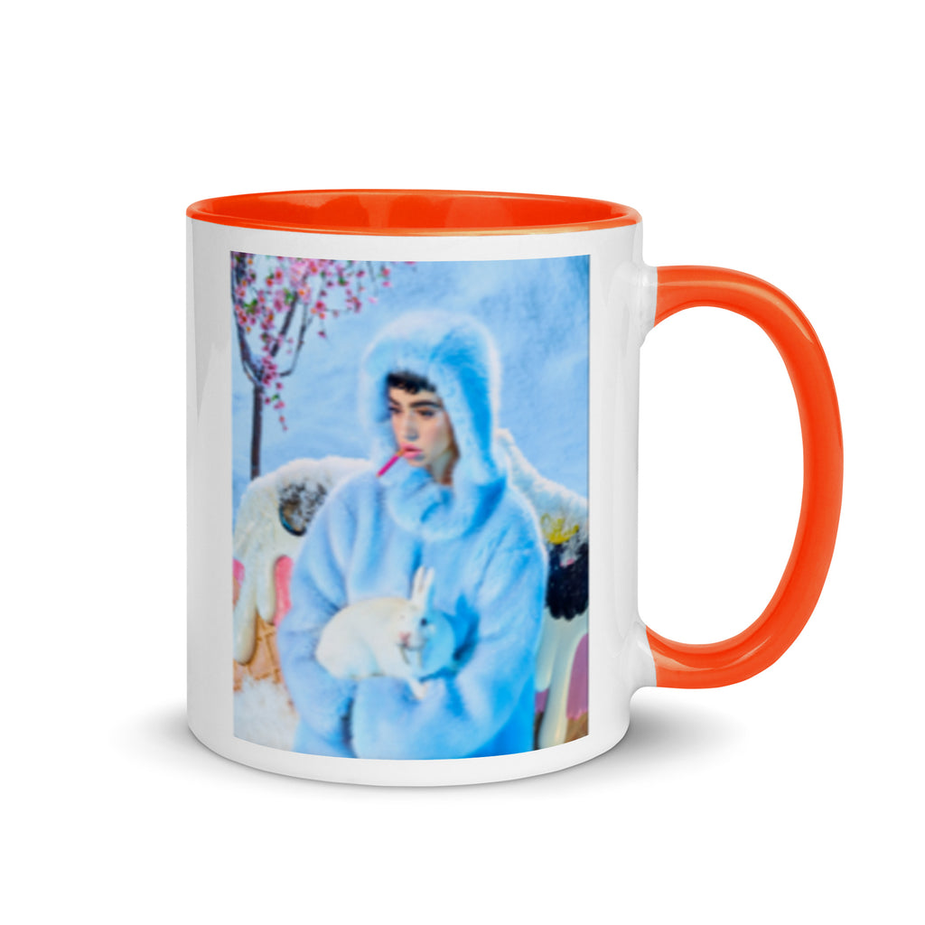 Mug with Color Inside - Snowy Rabbit