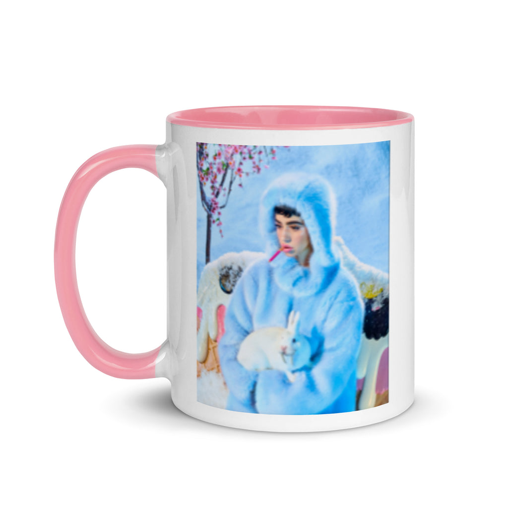 Mug with Color Inside - Snowy Rabbit